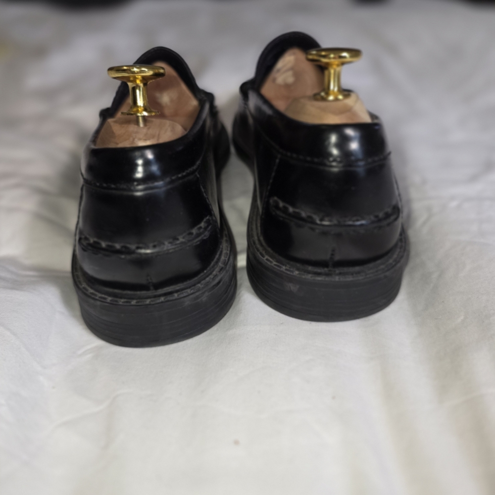 Cole Haan Black Leather Penny Loafers - Picture 3 of 7